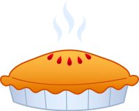 Hot Pumpkin Pie Tart Cartoon